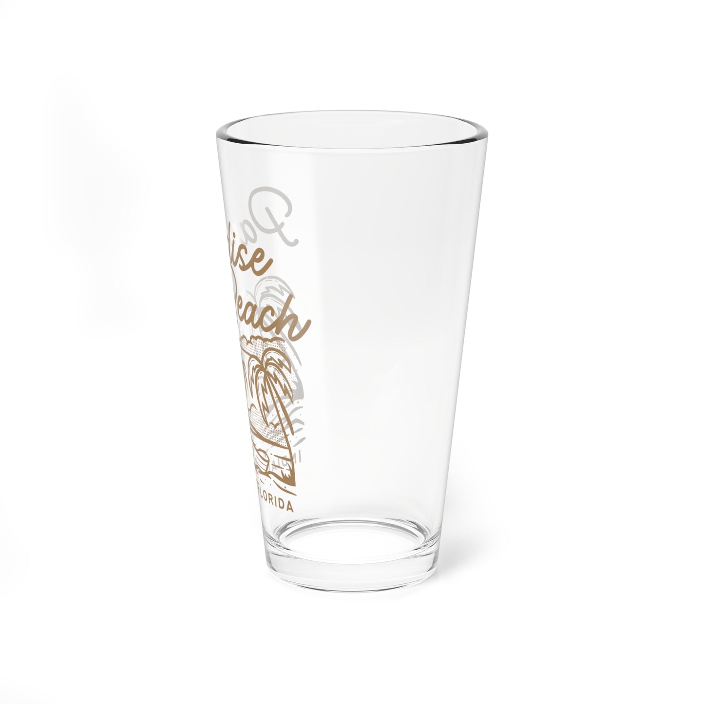 Paradise Beach 16oz Glass