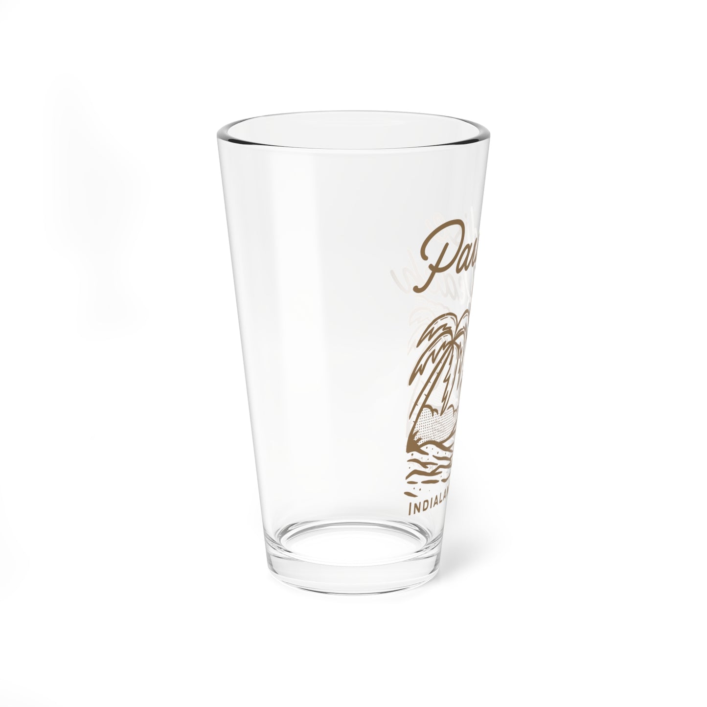 Paradise Beach 16oz Glass