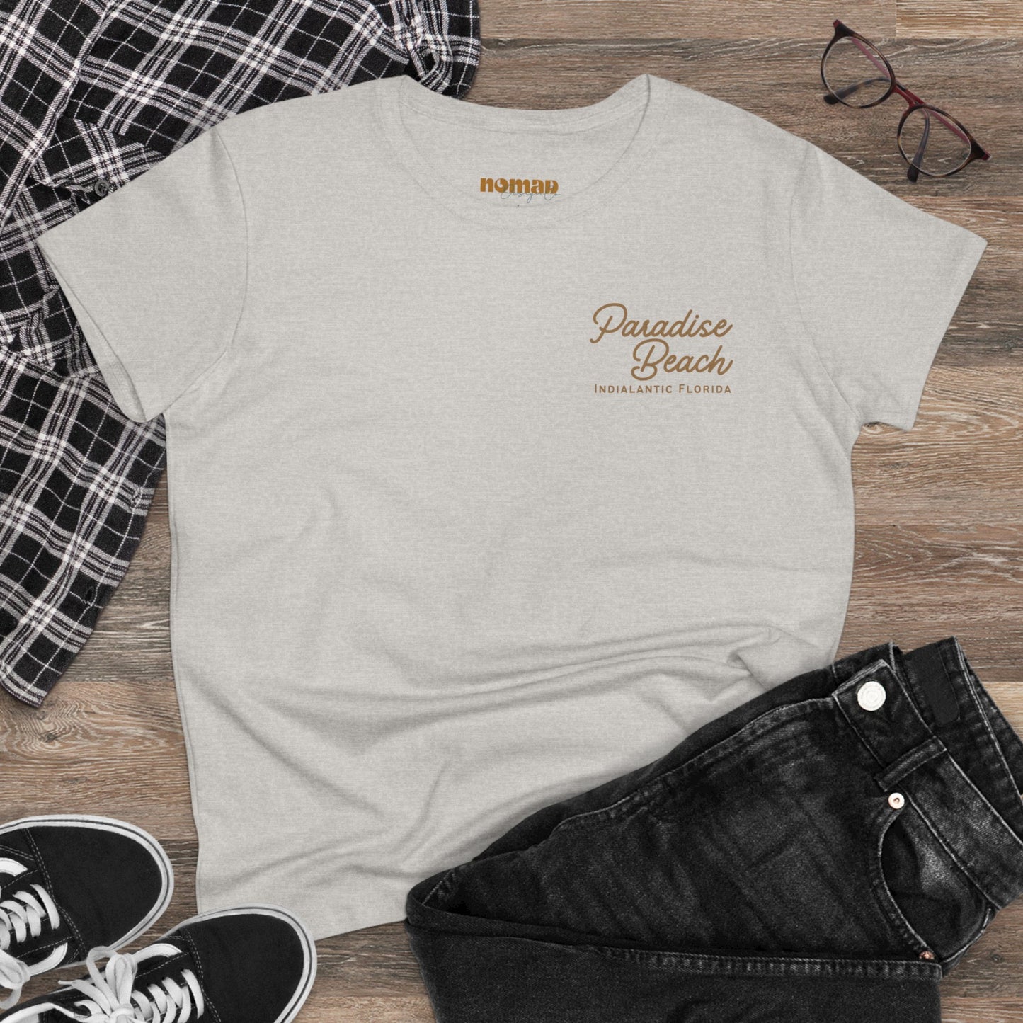 Women's Paradise Beach Midweight Cotton Tee